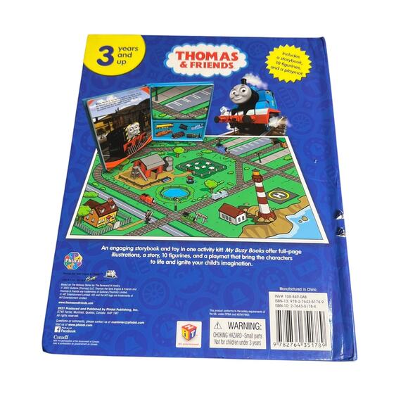 Thomas and Friends My Busy Books Set Storybook Playmat 6 Train Figures - Picture 5 of 13
